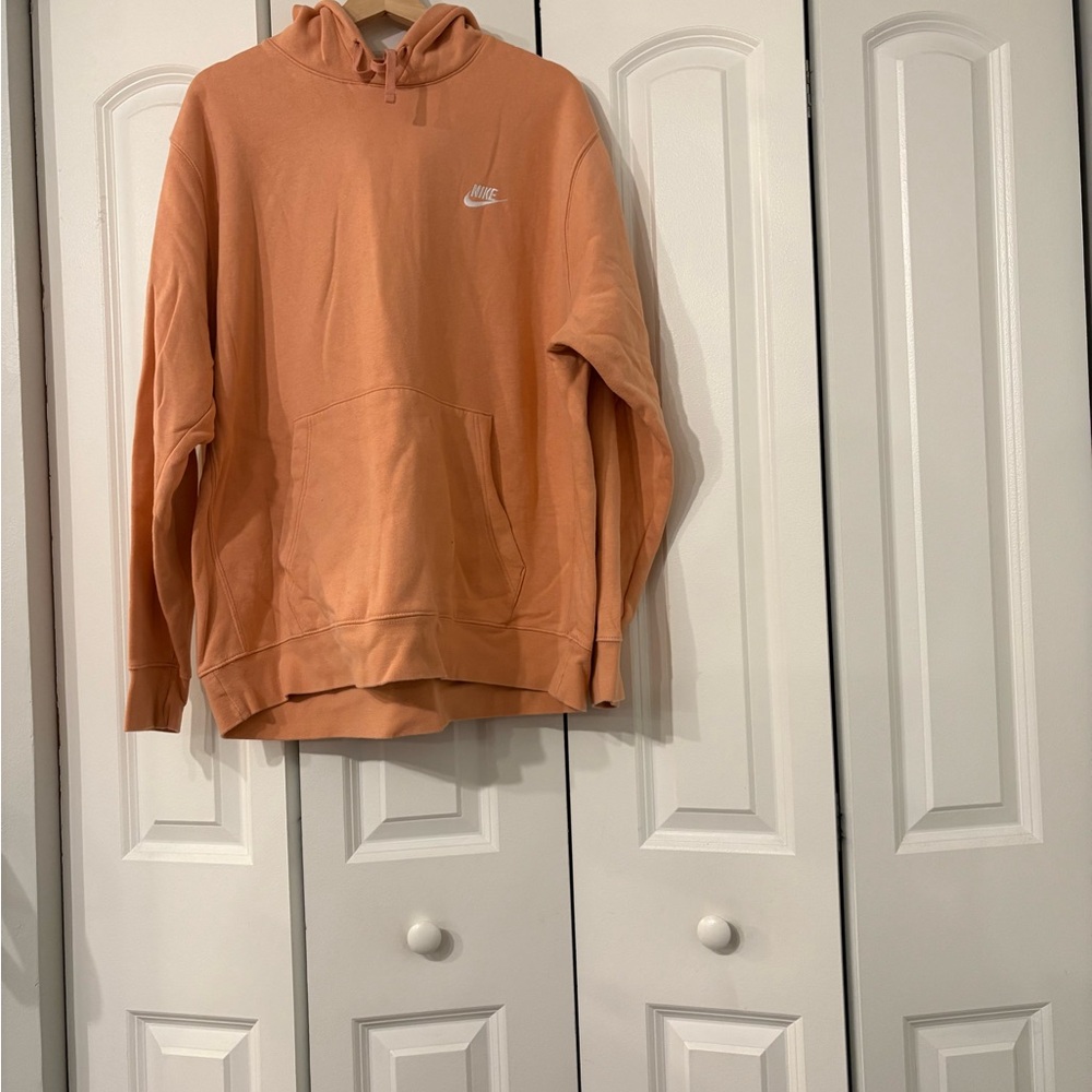 Nike Men's Peach Hoodie Sweater